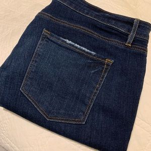 LOFT Straight Leg Dark Wash Jeans